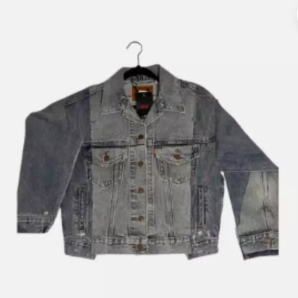 NWOT Levi’s 90s Trucker Jacket – Two-Tone Denim, Distressed - Picture 2 of 10